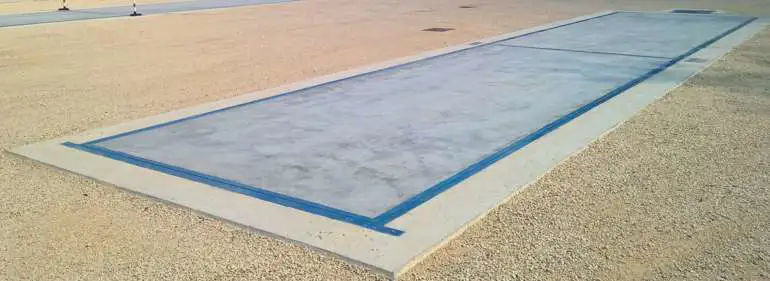 Pesa a ponte in cemento prefabbricato monoblocco