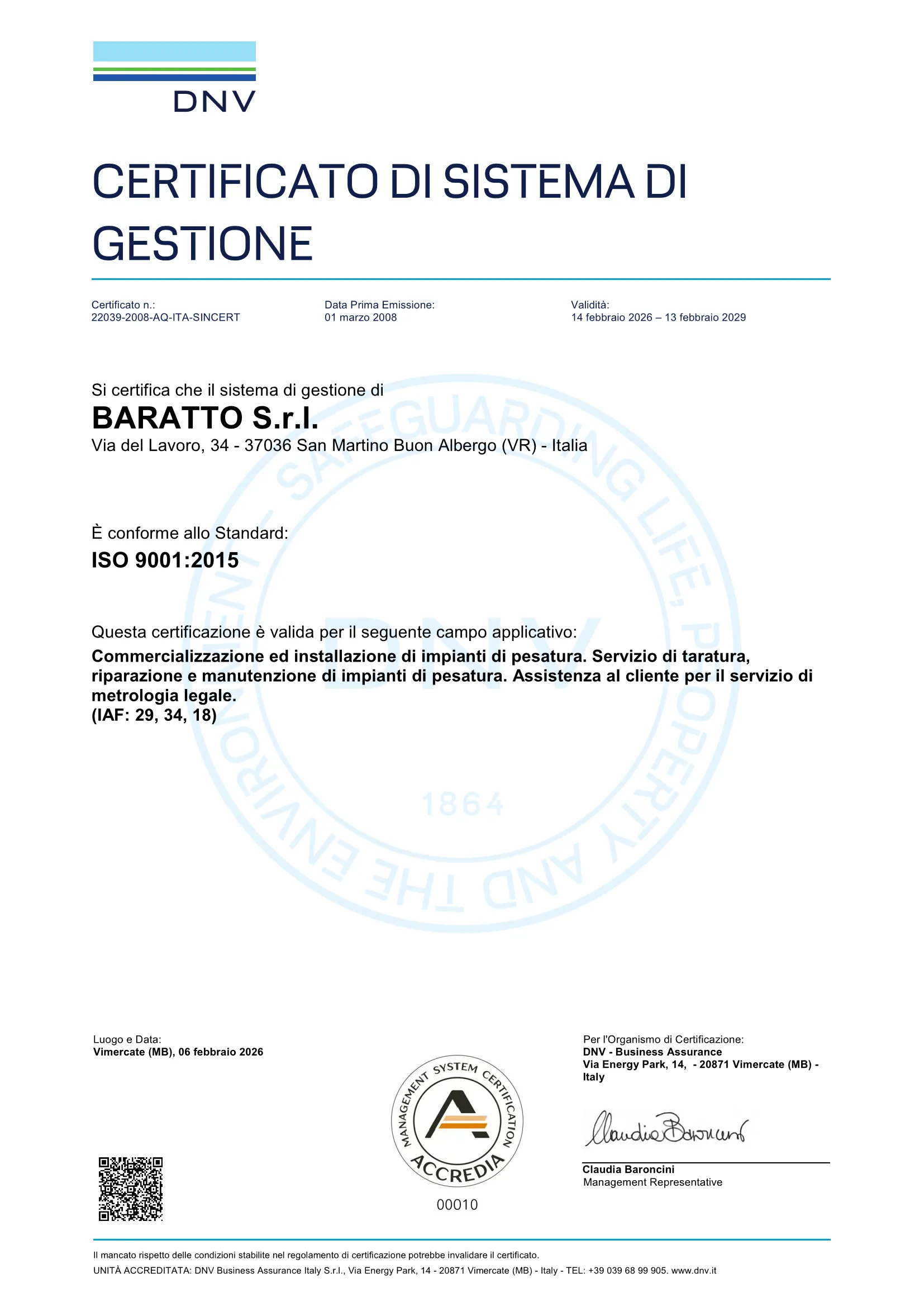 Certificazione ISO 9001